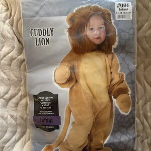 Brand New Cuddly Lion Infant Costume - Tan/Brown